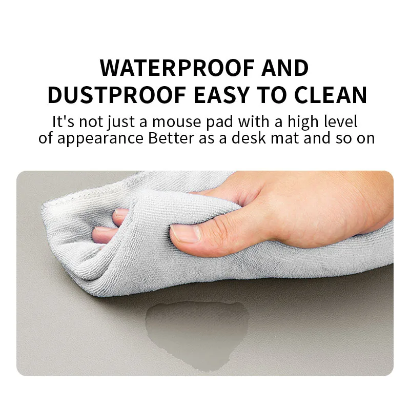 Desk Protector Mat 1pc 23.62x11.81in PU Leather Waterproof MousePad Desktop Keyboard Desk Pad Gaming Mousepad