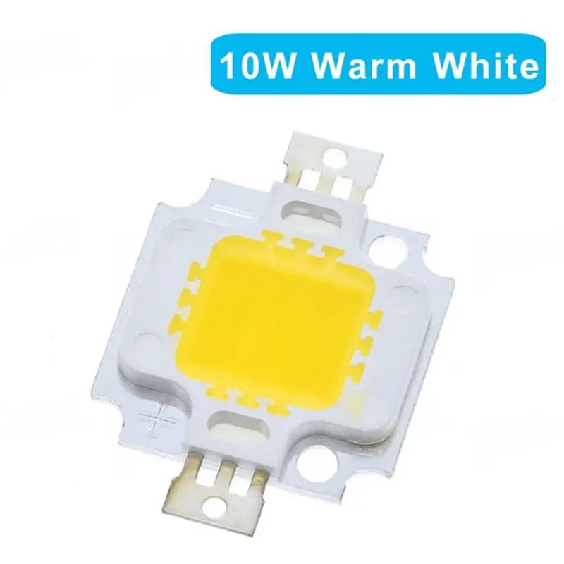 AWAH 10개 10W LED 칩 전구 10W LED 램프 조명 화이트 고출력 투광등용