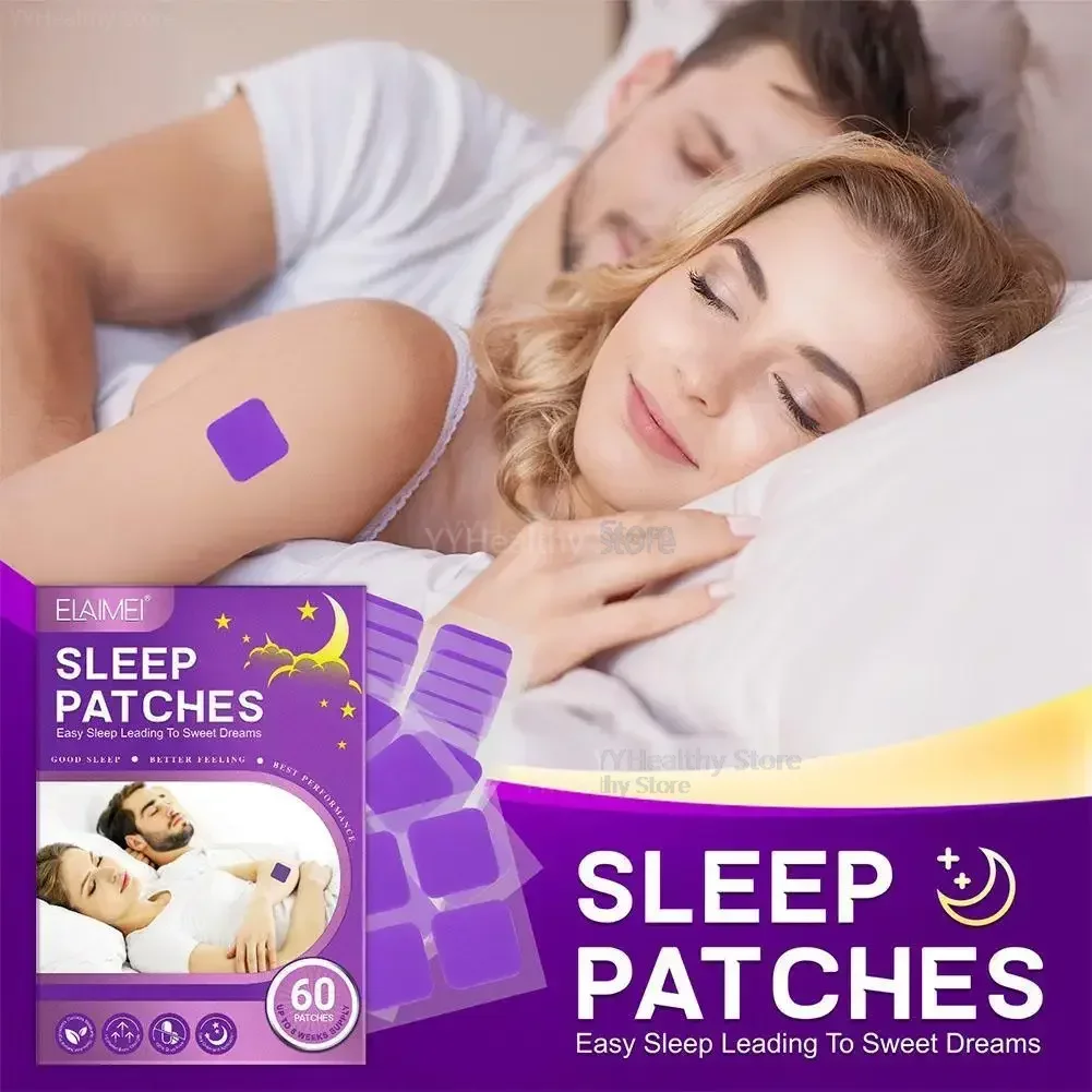 

60pcs Insomnia Treatment Relieve Anxiety Headache Neurasthenia Soothing Decompression Plasters Body Relaxing Help Sleeping Patch