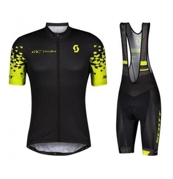 SCOTT masculino ciclismo calças uniformes, roupas MTB, roupas de verão, ciclo de bicicleta Jersey, primavera Sports Set, gel de bicicleta, 2023