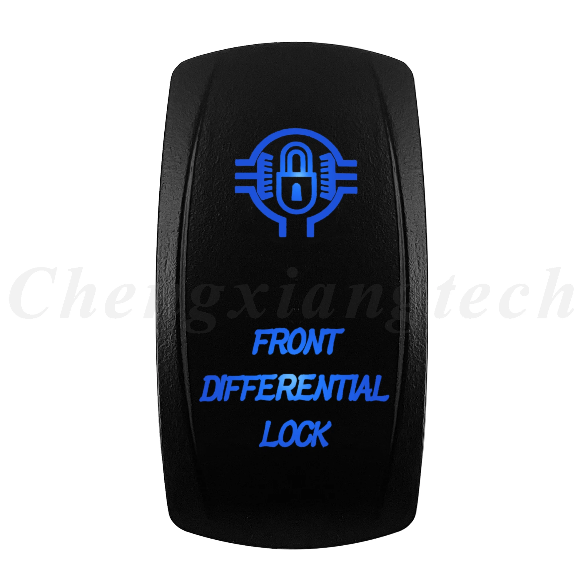 12V 20A Blue LED Waterproof Laser Rocker Switch - IP68 Rated