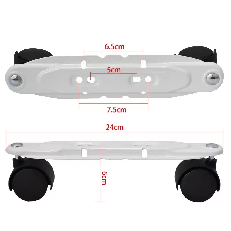 1pc Suitable for Midea electric heating oil heater double wheel frame wheel frame plate NY2513-17EW universal base bracket