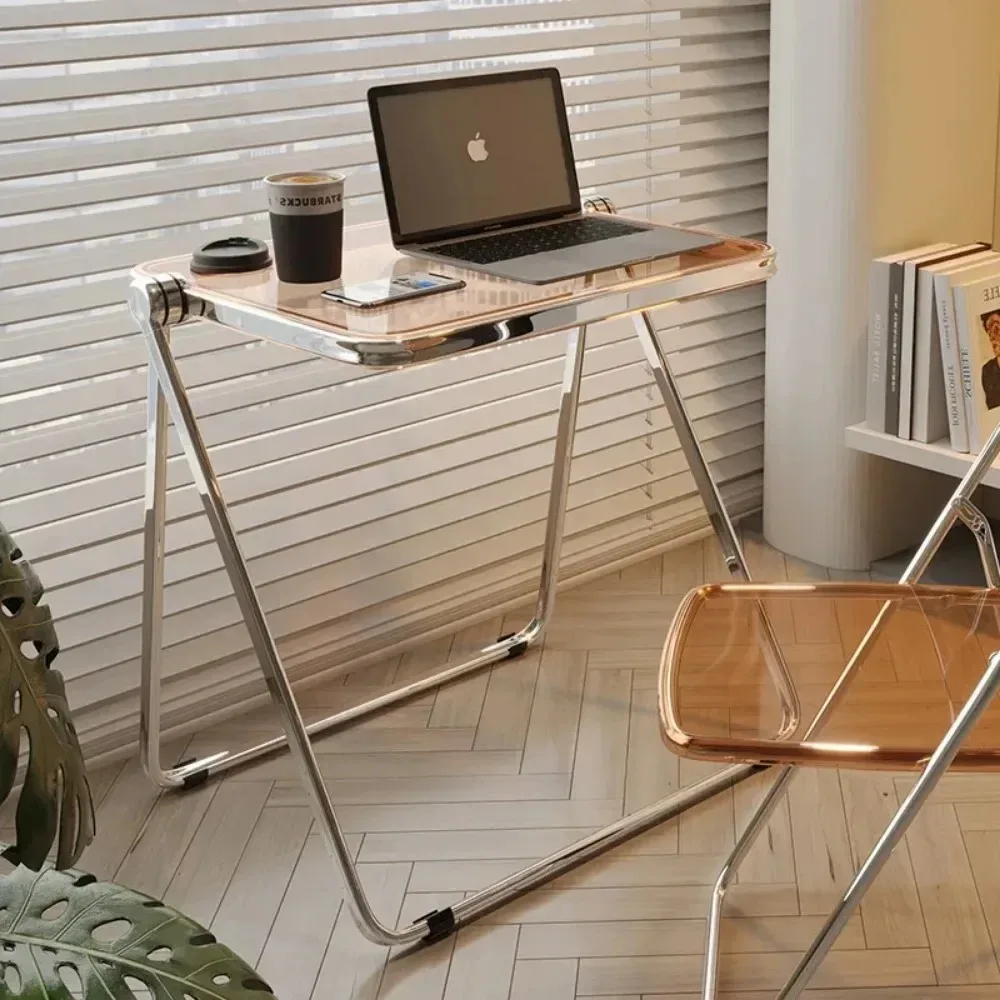 Transparent Folding Table Chair Home Furnitures Bedroom Balcony