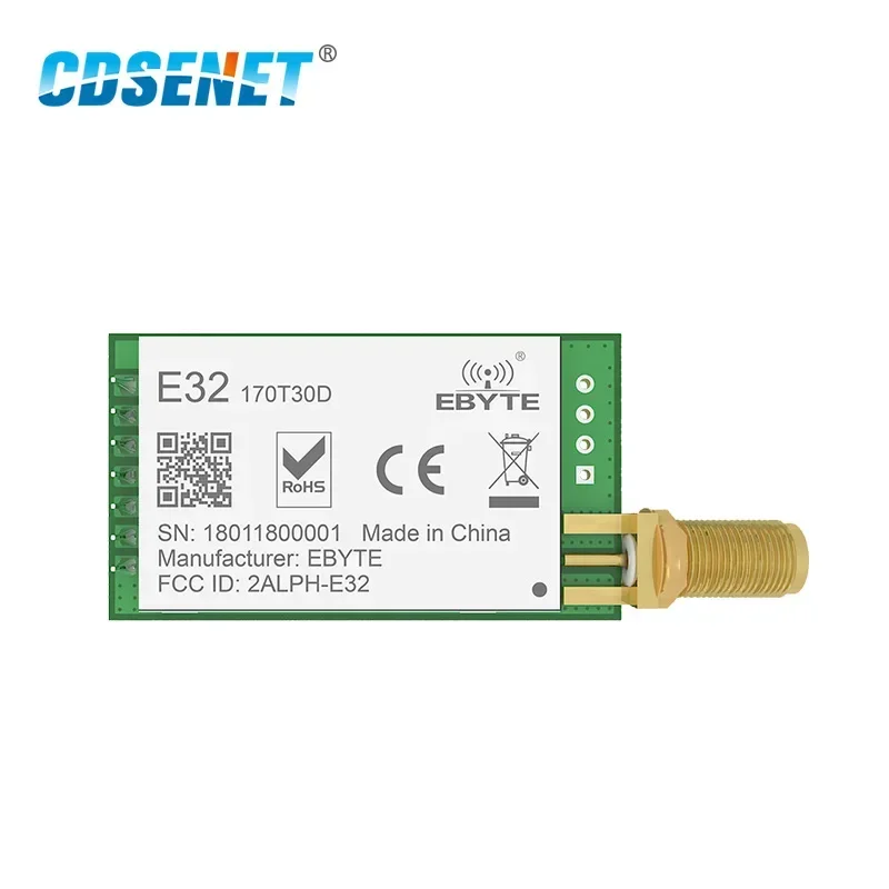 LoRa 170MHz vhf Transceiver Wireless rf Module Long Range 8km SMA rf Transmitter and Receiver wireless module