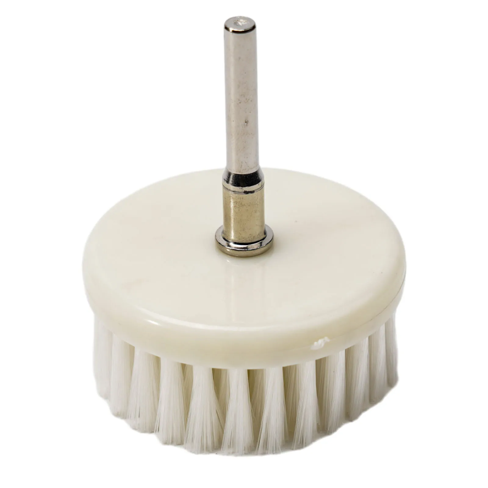 

60mm White Soft Drill Powered Brush Head Nanowire + Plastic For Cleaning Car Carpet Bath Fabric Sofa Carpet, Leather, Interior