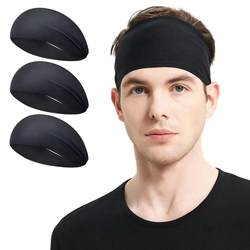 

Running Headbands For Men, Mens Stretchy Headband For Football,Basketball,Fitness Workout Unisex Quick-Dry Sweatband