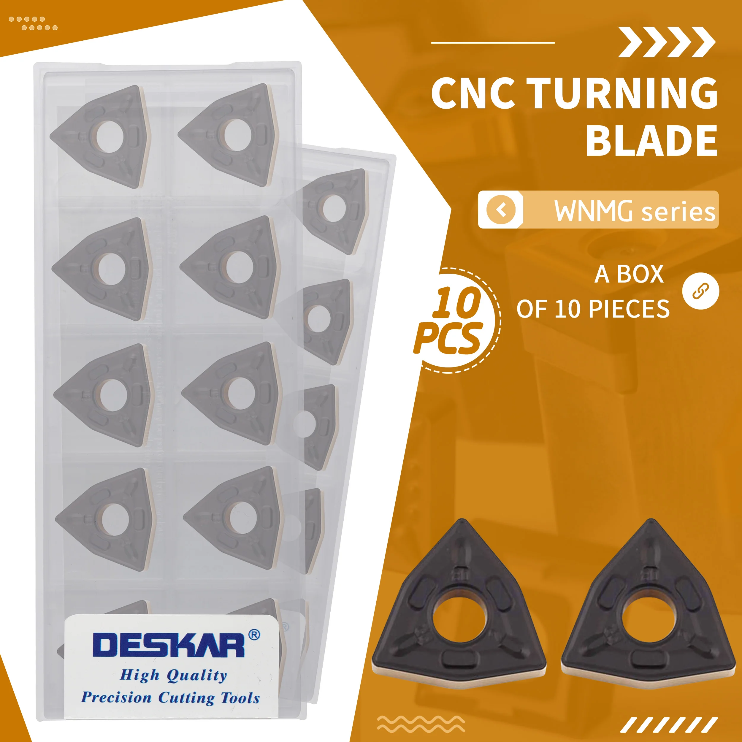 

10pcs WNMG080404 PR WNMG080408 PR WNMG080412 PR LF9218 Carbide inserts CNC machine tools Turning inserts For steel processing