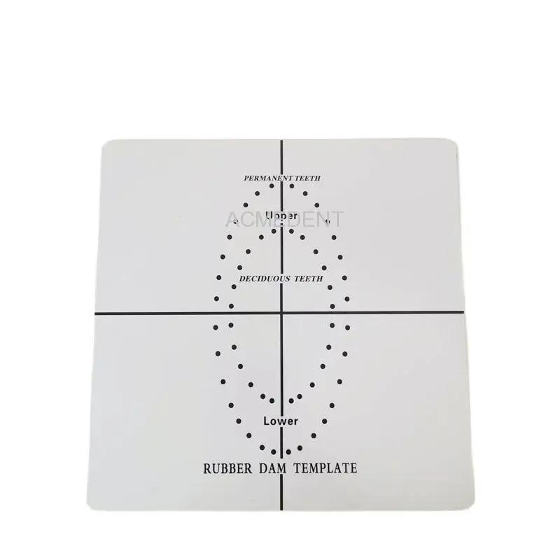 

5 pieces Dental Rubber Dam Sheets Positioning Template Barrier Punch Hole Guide Board Endodontic Instruments Tools