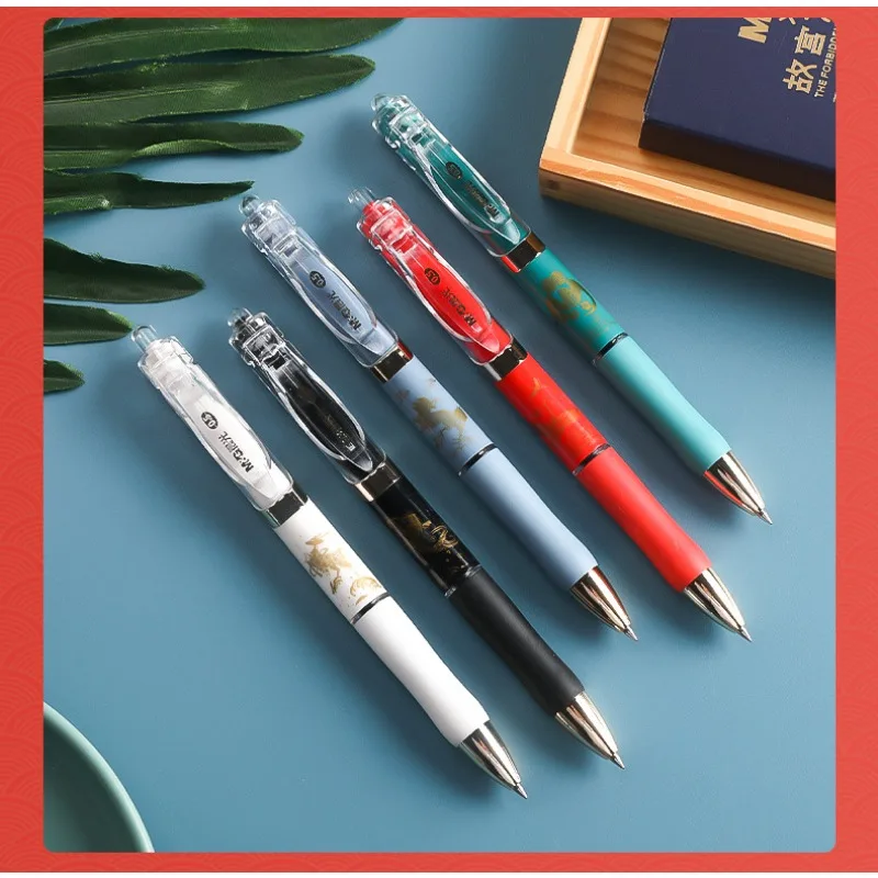 M&G Neutral Pen Set Forbidden City Joint Limited Gift Box Press Signature Pen National Tide Chinese Style Ink Pen Writing Test