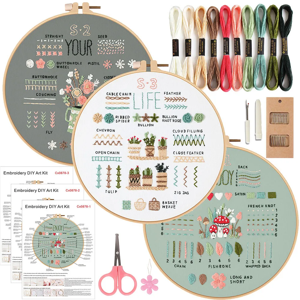 Beginner Embroidery Practice Kit 2
