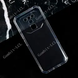 Premium Tempered Glass Screen Protector with Protective Case Cover for Oukitel K15 Pro (White Case)