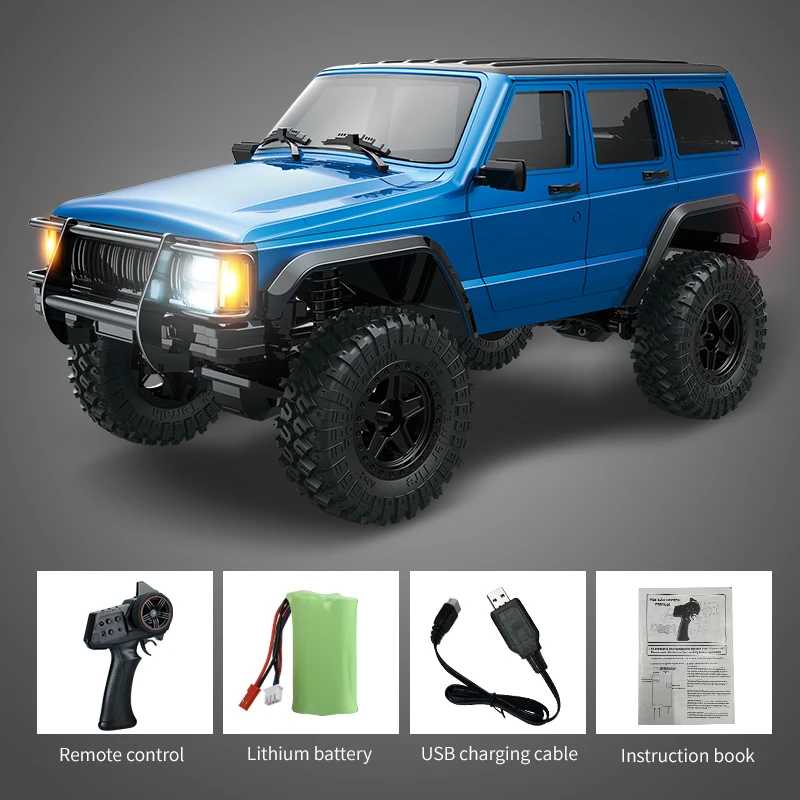 JJRC C8809 1:18 Full Scale RC Simulation Jeep Model 2.4G 4WD RC Car Motor Climbing Off-Road Model Car Toys for Kids Adult 6