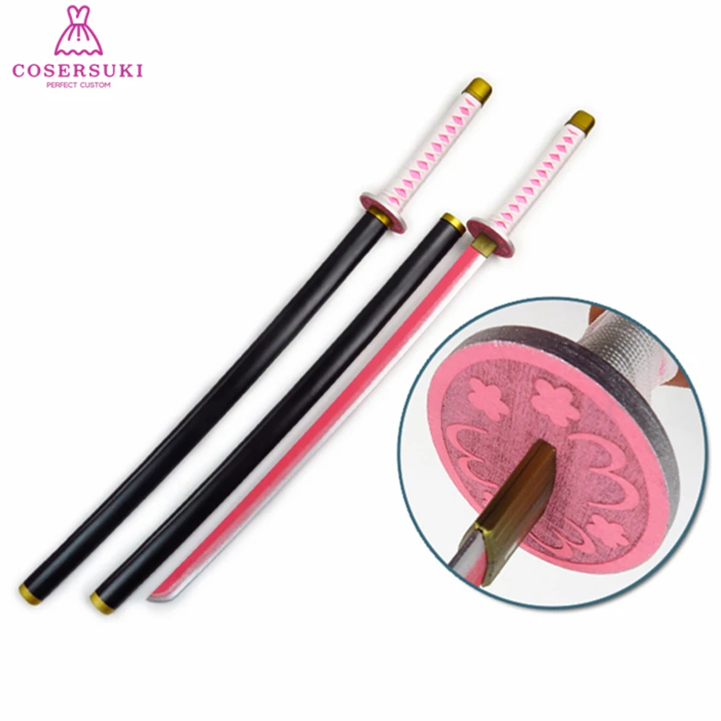 Demon Slayer Kimetsu No Yaiba Tsuyuri Kanao Sword Wooden 100cm Cosplay 