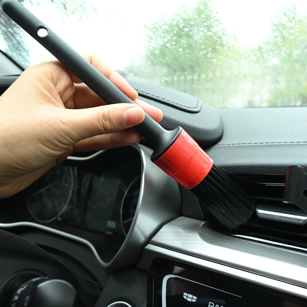 Set di spazzole per dettagli Spazzole per trapano Spazzole per lucidatura per auto Spazzola per pulizia auto per prese d'aria per auto Strumenti per la pulizia della polvere dello sporco dei cerchioni