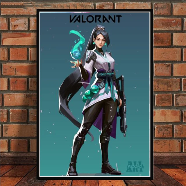 Hd impressão cartaz viper valorant popular jogo online pintura em tela do jogo  pintura da lona sala de estar quarto decoração - AliExpress