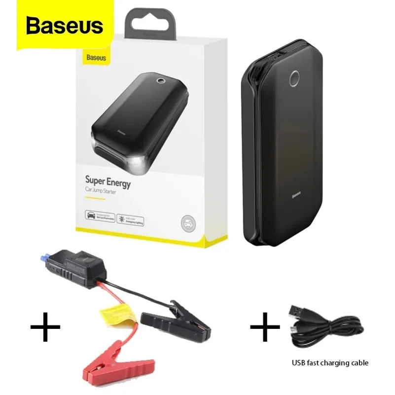 

Baseus Car Jump Starter Power Bank Emergency Battery Car Starting Jumpstarter Auto Launcher Portable Car Emergency Booster