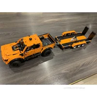 NEW F150 Raptor Car Trailer 42126 Technical Tow Truck Model Building Blocks Educational Kids Assemble Bricks Toy Christmas Gift 4
