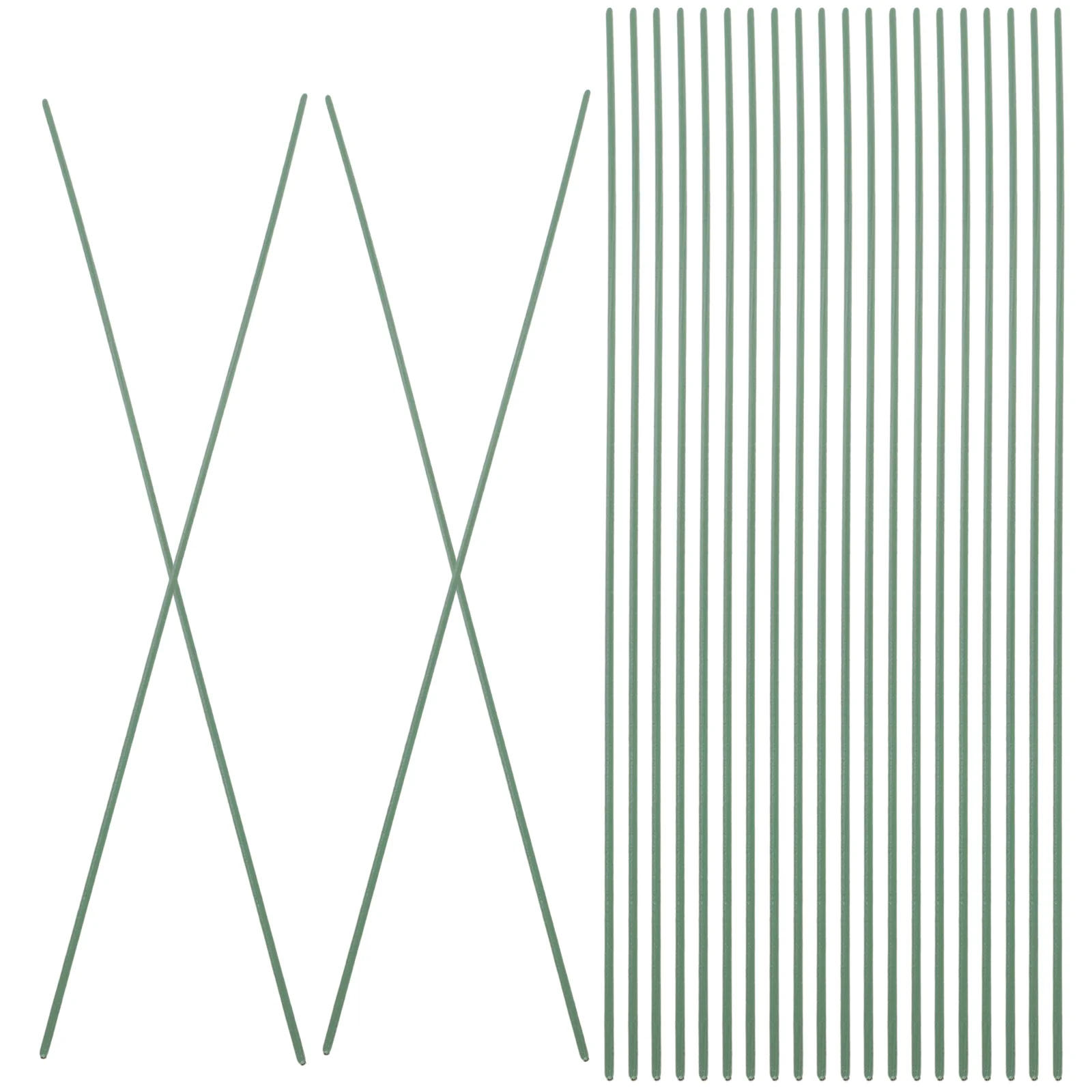 

100 Pcs Vases for Decoration Wire Flower Pole DIY Supplies Decorative Stem Artificial Rod Metal Support