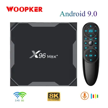 스마트 미디어 플레이어 셋톱 박스 쿼드 코어 5G 와이파이, X96 Max Plus TV 박스, 안드로이드 9.0, Amlogic S905x3, 8K, 4GB RAM, 64GB ROM, 1000M