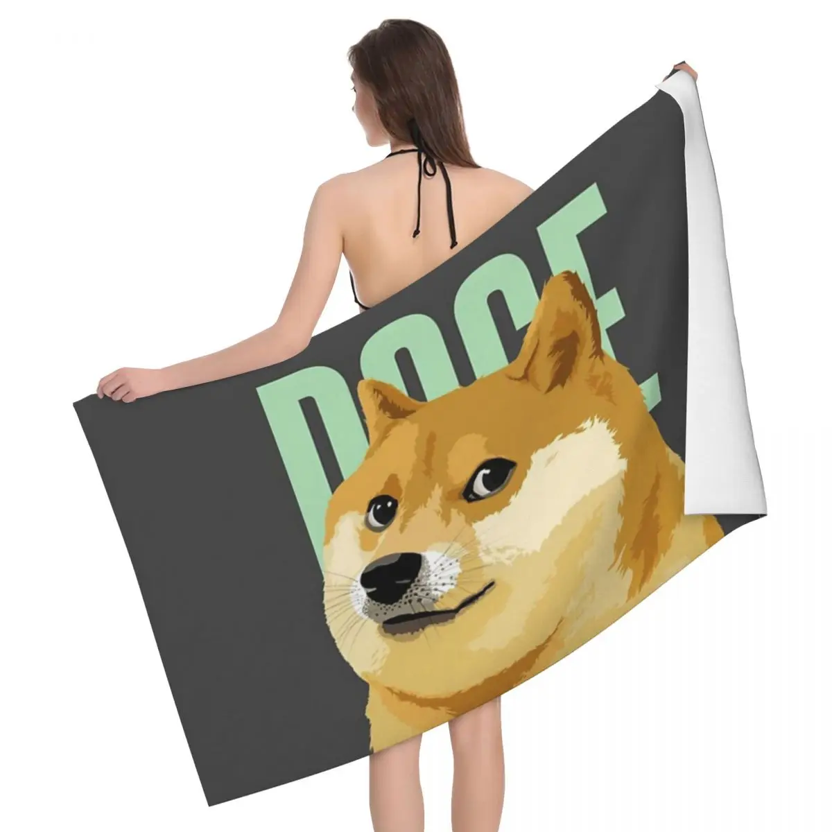 

Doge 80x130cm Bath Towel Brightly Printed For School Souvenir Gift