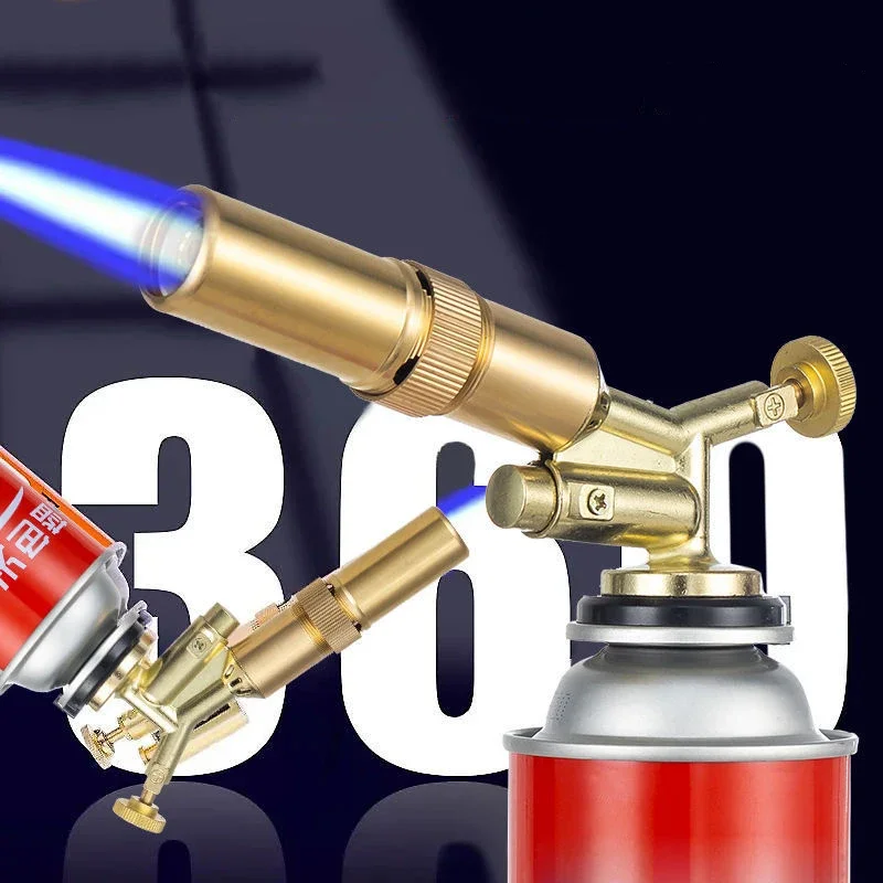 Gas Torch Welding Torch Gas Burner Welding Torch Gas Burner Flame Gun Blower Pure Copper Gas Torch Brazing Cooking Barbecue Auto Ignition Gun Kitchen Baking Tool
