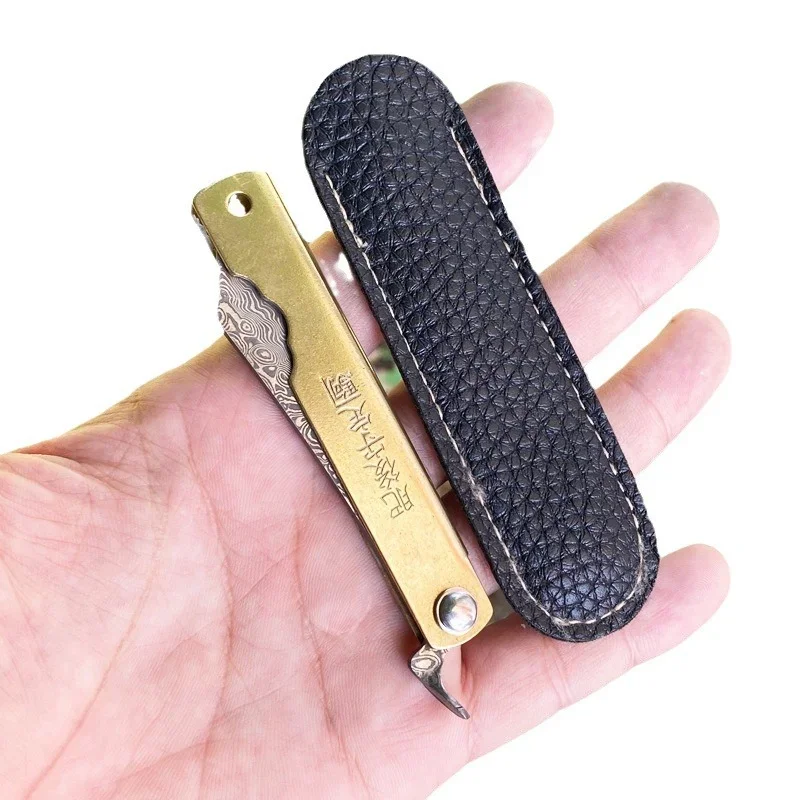 2025 Higonokami Japanese VG10 Damascus Pocket Folding Knife 5