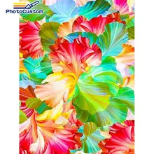 

PhotoCustom Diamond Embroidery Flwoers Rhinestone Mosaic Kit Diamond Painting Scenery DIY Cross Stitch New Arrival Home Decor