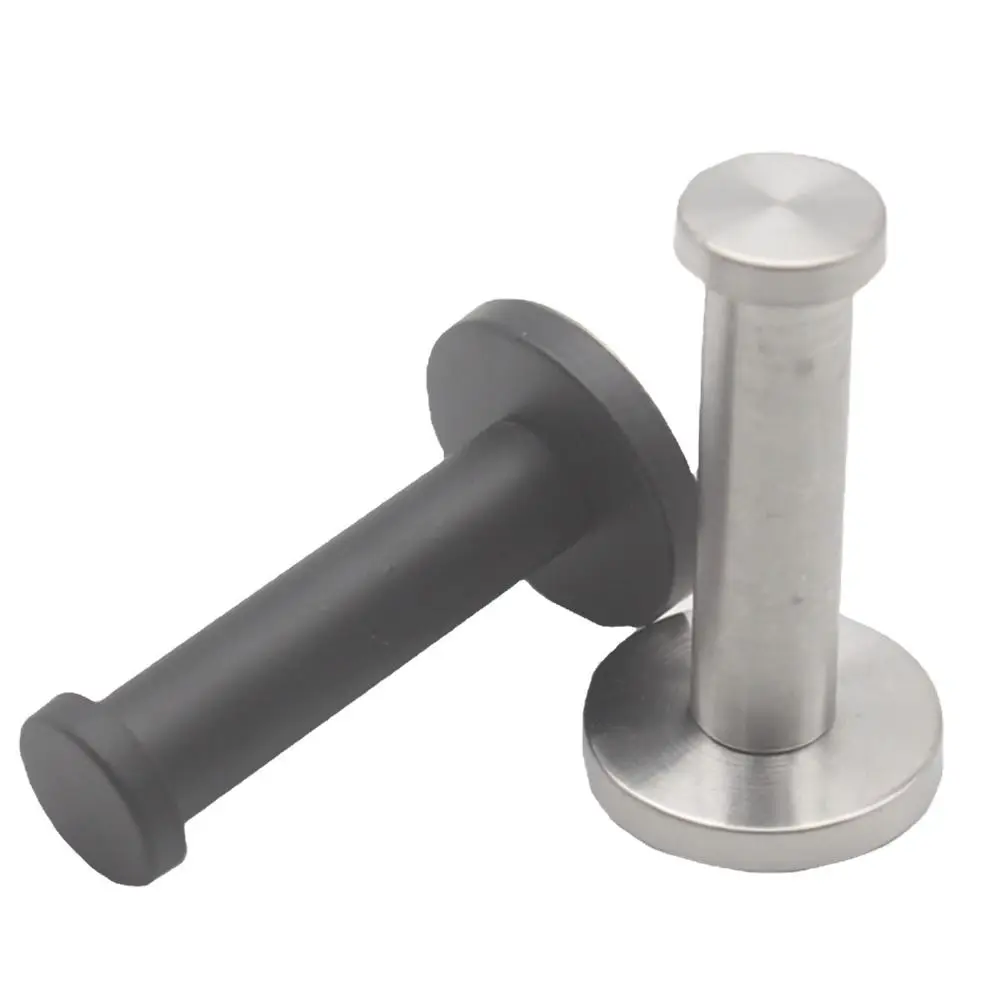 Silver Black Stainless Steel Single Clothes Hook Bathroom Hardware