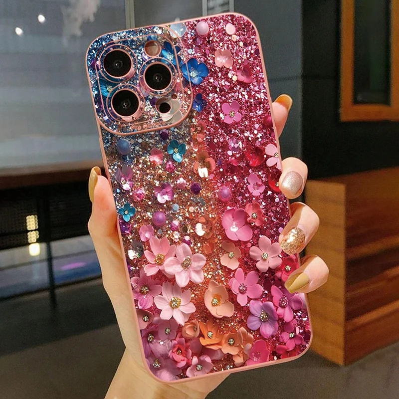 Cherry Tulip Floral Pattern Phone Case Cover