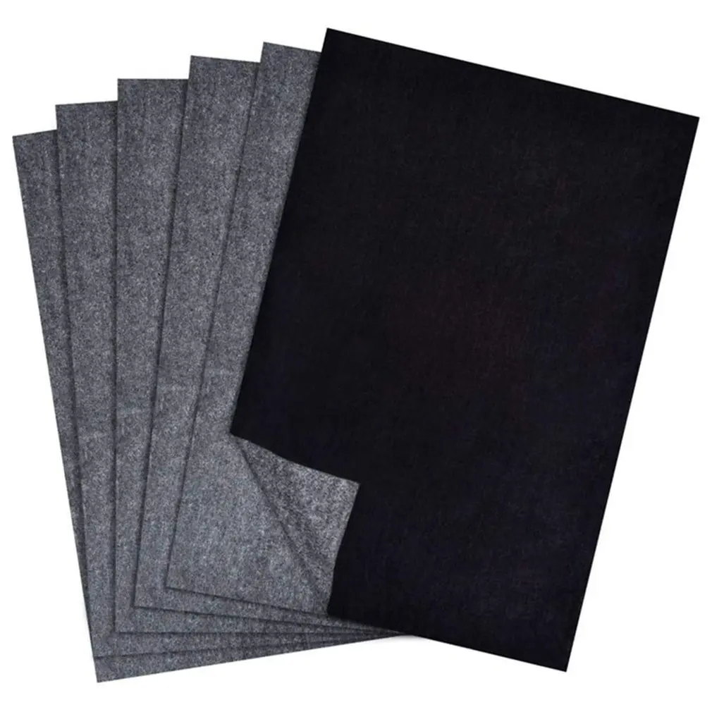 50pcs A4 Carbon Paper Black Legible Graphite Transfer Tracing Painting Reusable Art Surfaces Copy Paper