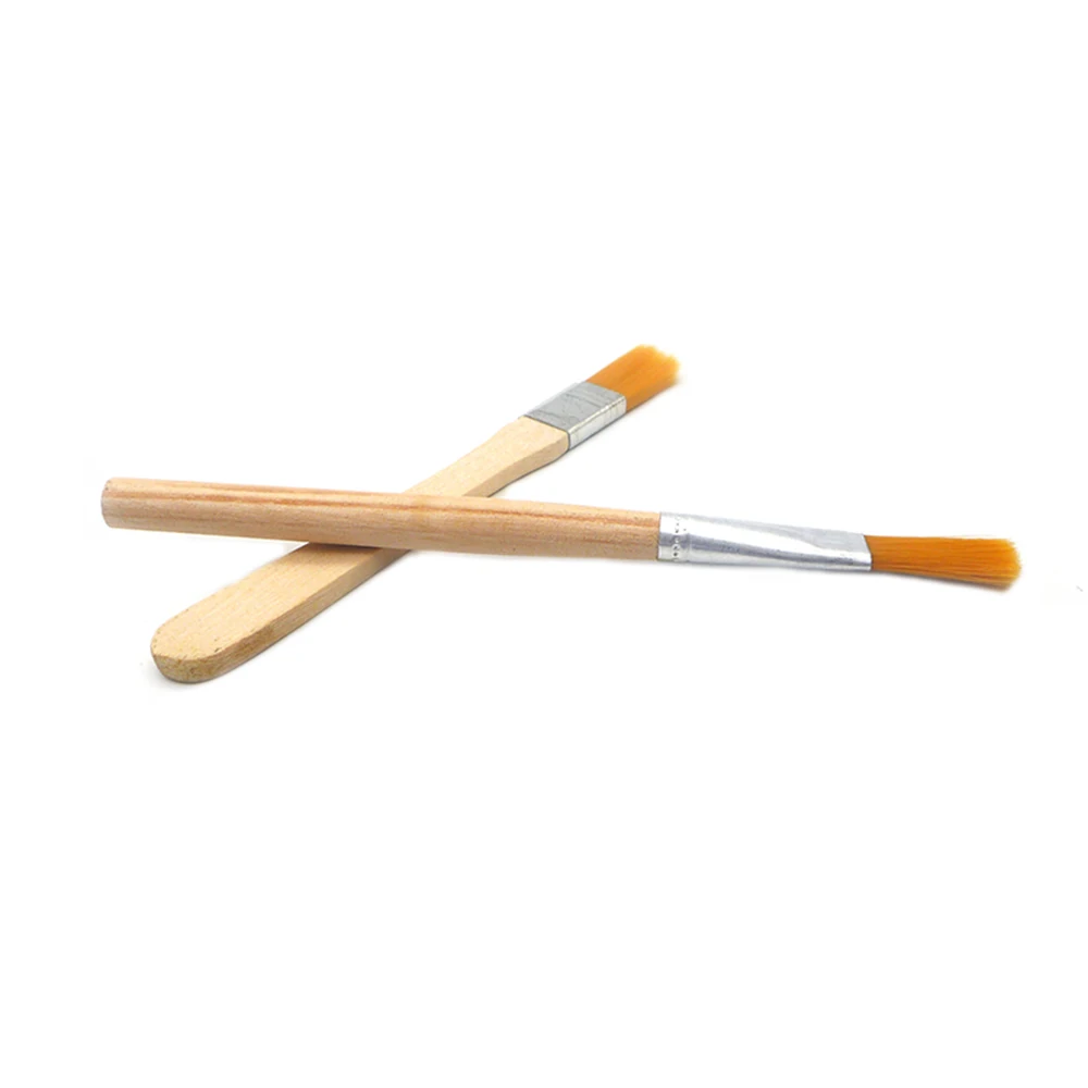 10 pieces of wood handle small brush electronic products to remove dust computer keyboard motherboard cleaning tool soft hair 5