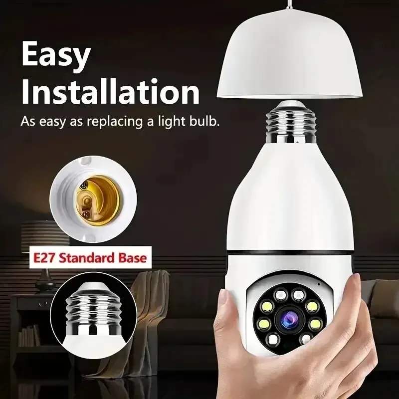 HEE RAK Tuya 3MP/5MP 5G Duel Band Camera WiFi Two Way Voice AI Human Detection Night Vision E27 Camera Zoom Surveilance Yiiot wifi camera surveillance camera wifi ip camera bulb camera
