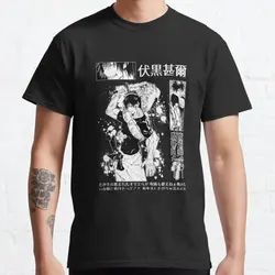 Men's Vintage Anime Graphic T - Shirt - Gojo Satoru Manga Design, 100% Cotton, Funny Short Sleeve Tee Gift - XXXL (Toji Fushiguro)