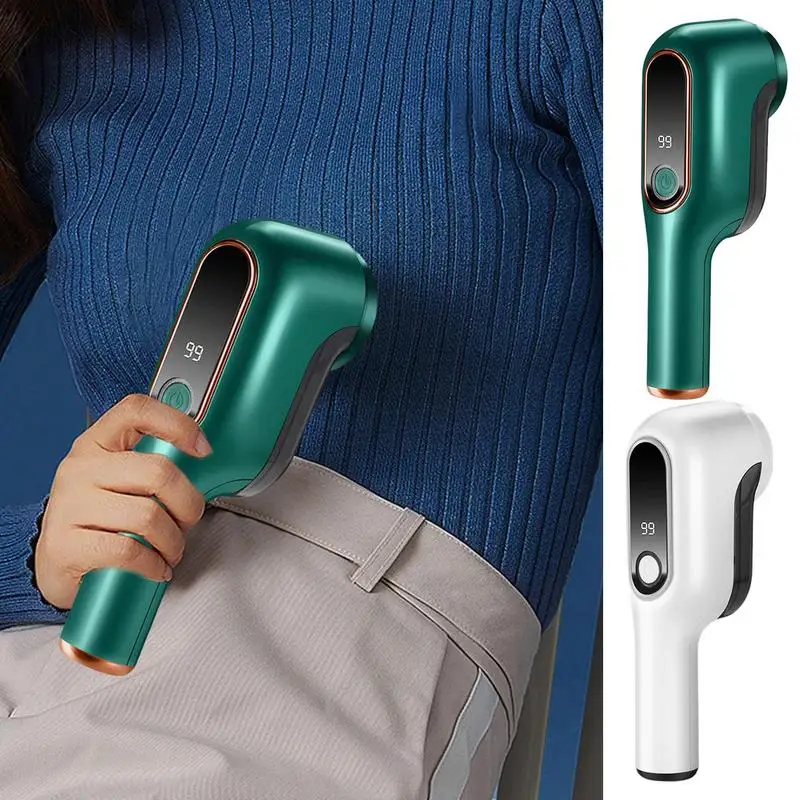 Electric Fabric Shaver With Led Display Efficient Battery Lint Shaver With 6 Blades Portble Rechargeable Fabric Shaver