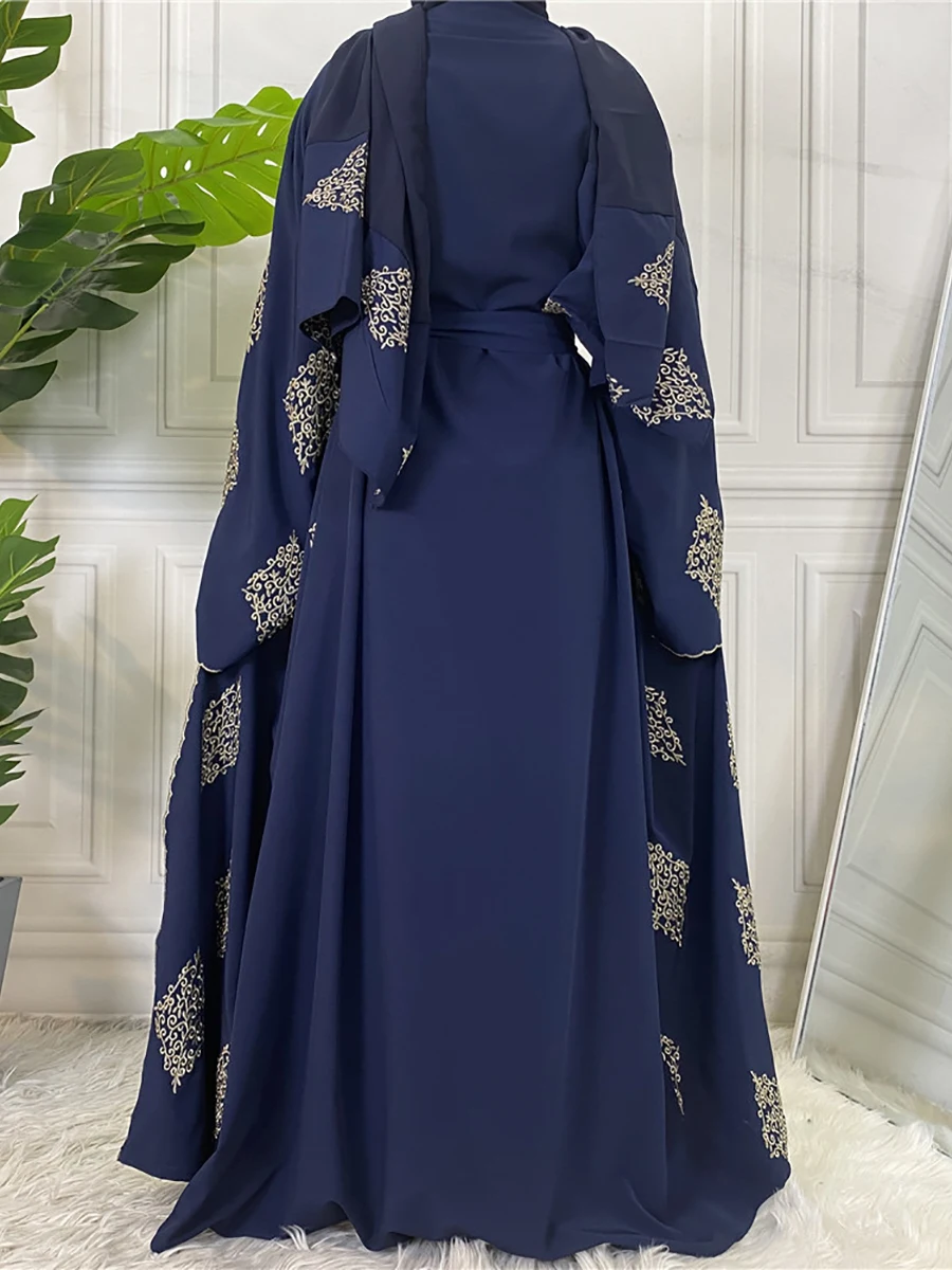 Modest Abaya Ramadan Dubai Robe Femme Musulmane Turkey Kaftan Islamic Clothing Muslim For Women Kimono Caftan Marocain Cardigan - Image 6