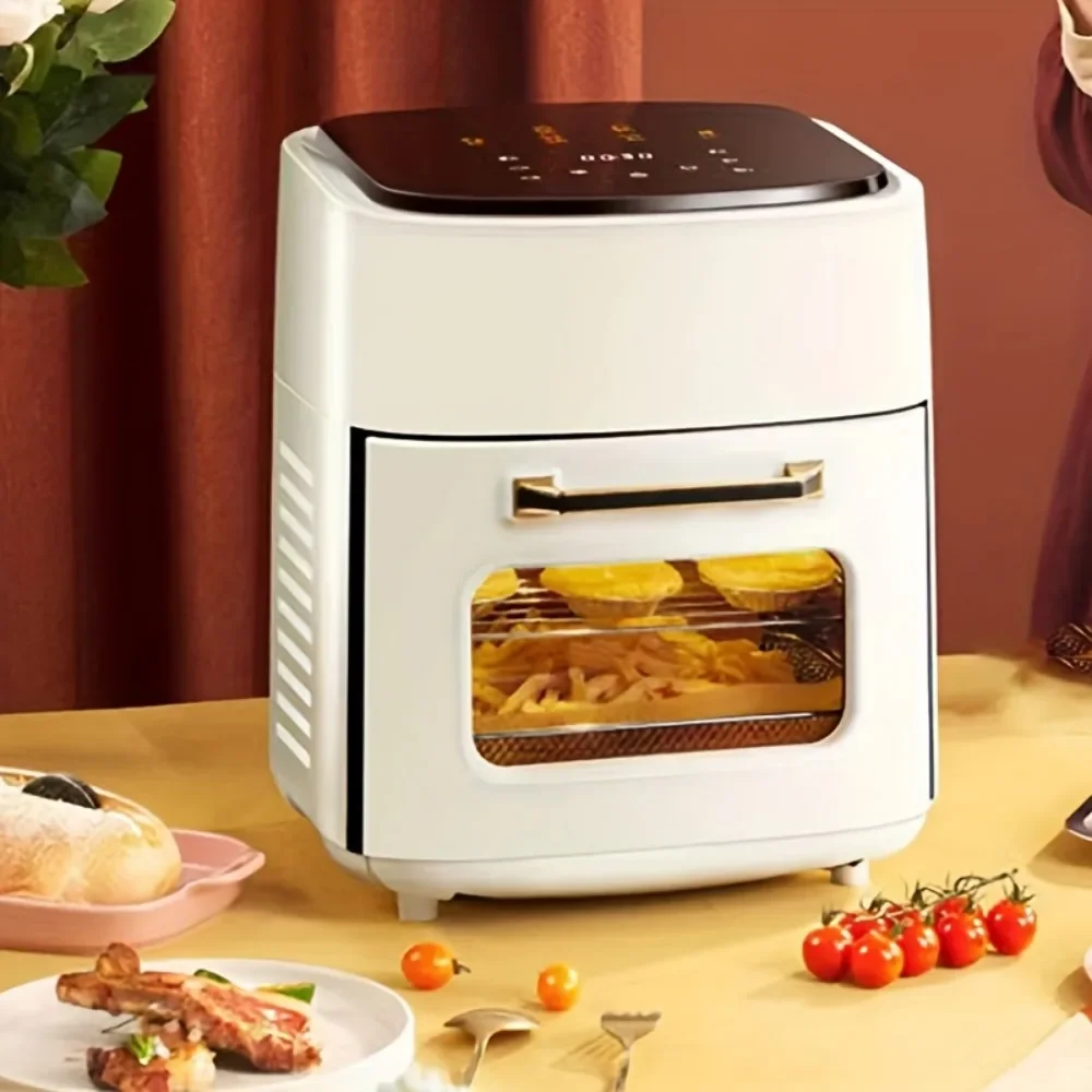 15 Liters/2.9 Gallon Large Capacity Smart Touch Air Fryer, Breakfast Maker Barbecue Steak Chicken Chips Home Air Electric Fryer 12l household air fryer without oil convection oven electric air fryer large capacity smokeless roasted chicken barbecue fryer