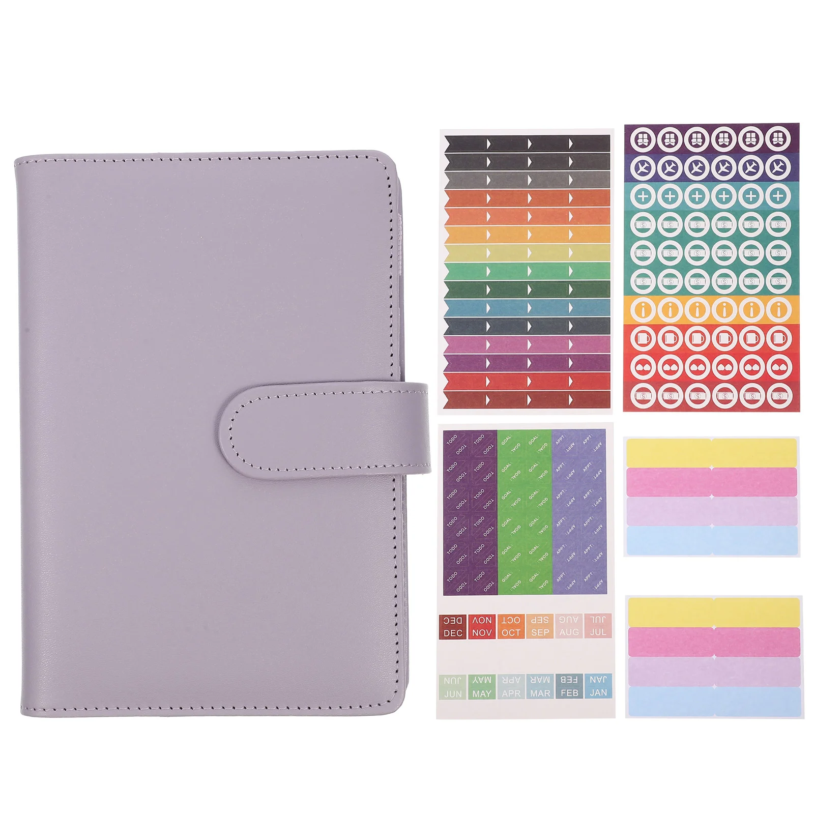 

Loose-leaf Notebook Binder Clips Budget with Cash Envelopes Meeting Money Planner Manual Magnet Dividers Work for Paper