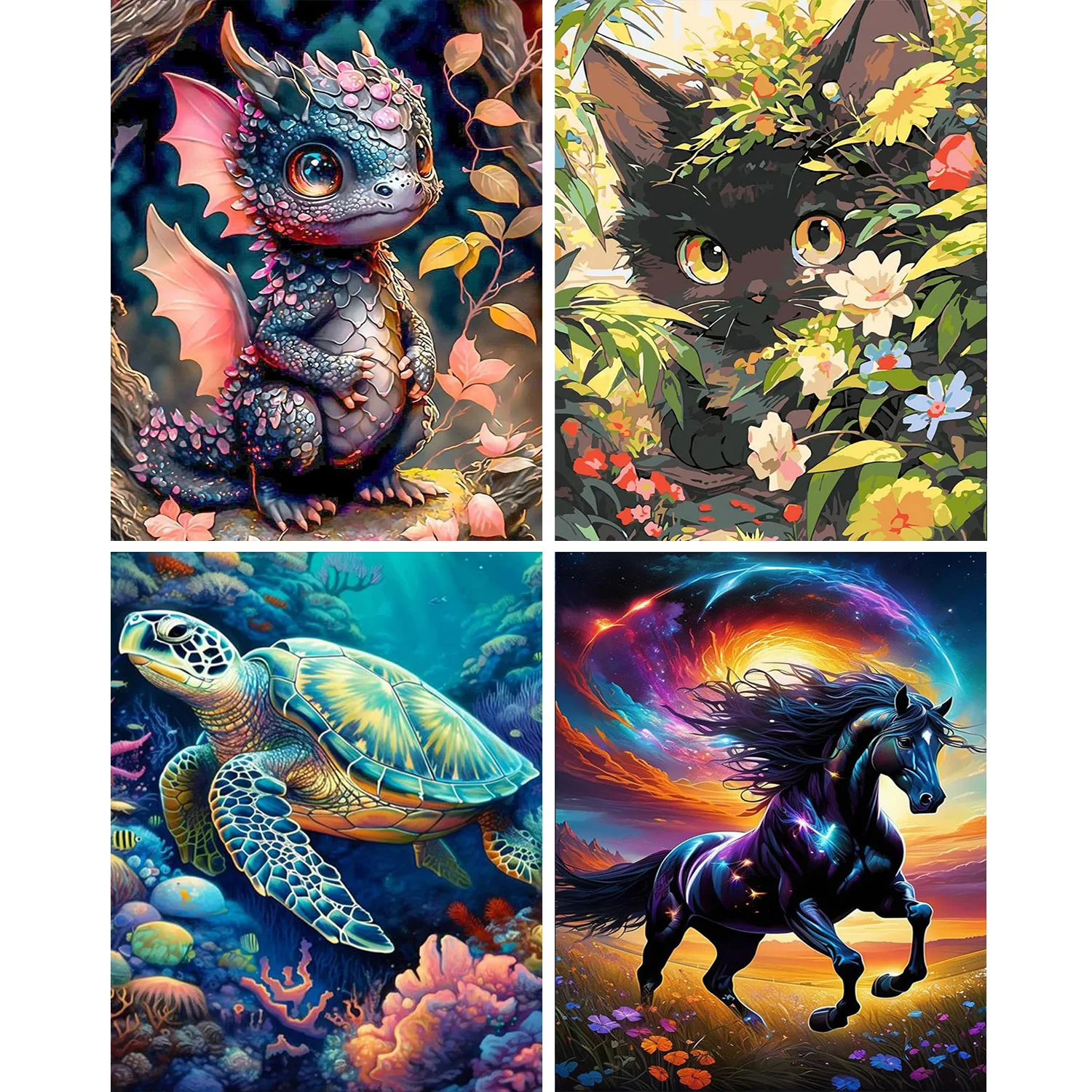 Painting by Numbers Kits 1pc Paint by Numbers Kit for Adults Beginner on Canvas DIY Hobbies Women Frameelss