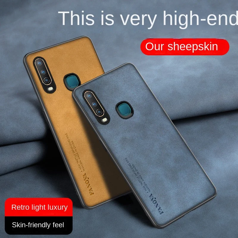 

Vivo Y12 Y15 Y17 Y3S Case PU Leather Surface Hard PC Back Cover Shockproof Matte Phone Case for Vivo Y12 Y15 Y17 VivoY17 VivoY3S