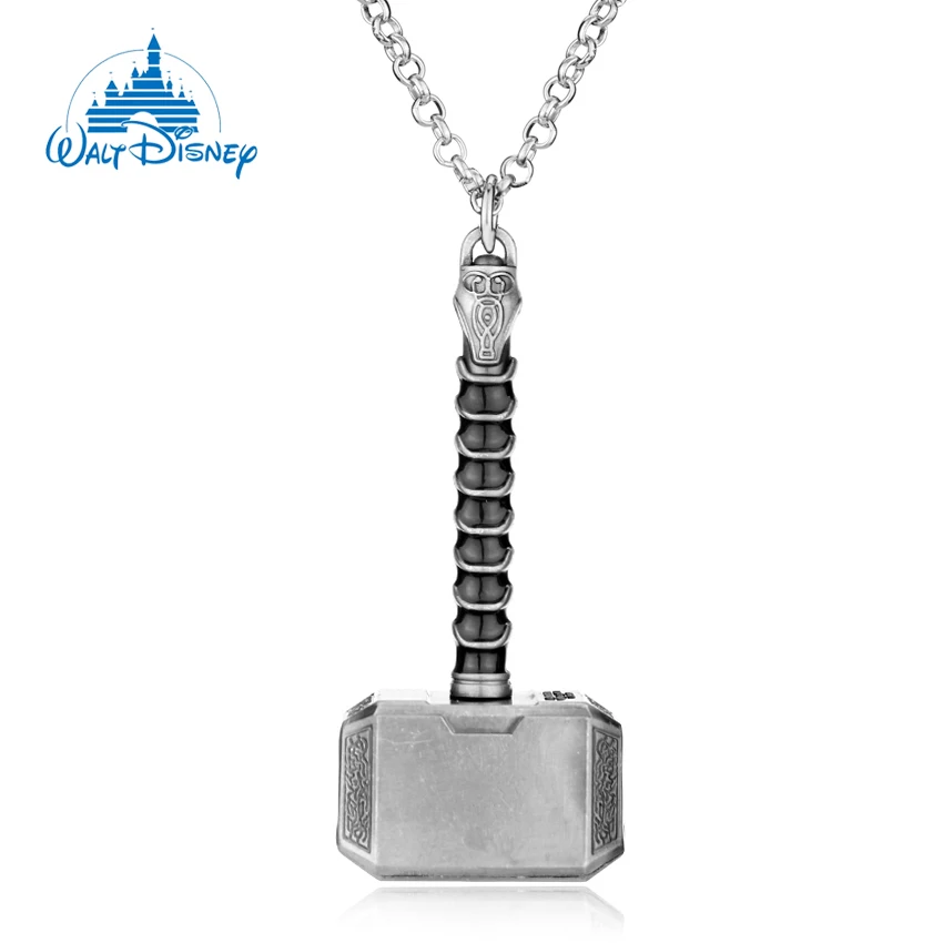 Disney Sci-Fi Movie Avengers Mjolnir Pendant Necklace Fashion Superhero Thor'S Hammer Weapon Necklaces Jewelry Accessories