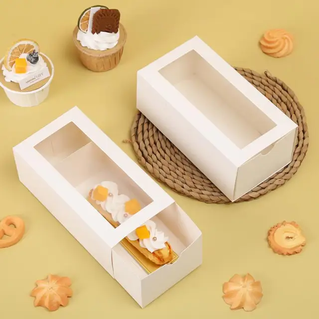 20 Boîtes à Cupcakes Papier Avec Fenêtre - 24 Autocollants
