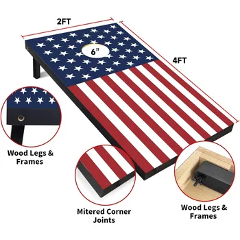 Wooden Cornhole Board Set 1
