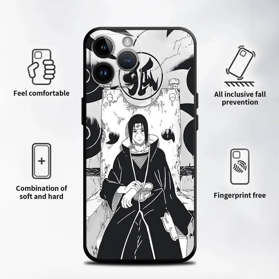 Uchiha Itachi Black Soft Anime Phone Cover Case