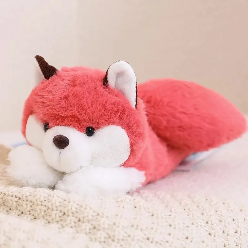Capybara Plush Papa Circle Simulation Animals Raccoon Fox Husky Cat Monkey Wrapped Around Arm Doll Birthday Kid Gift Toy 4