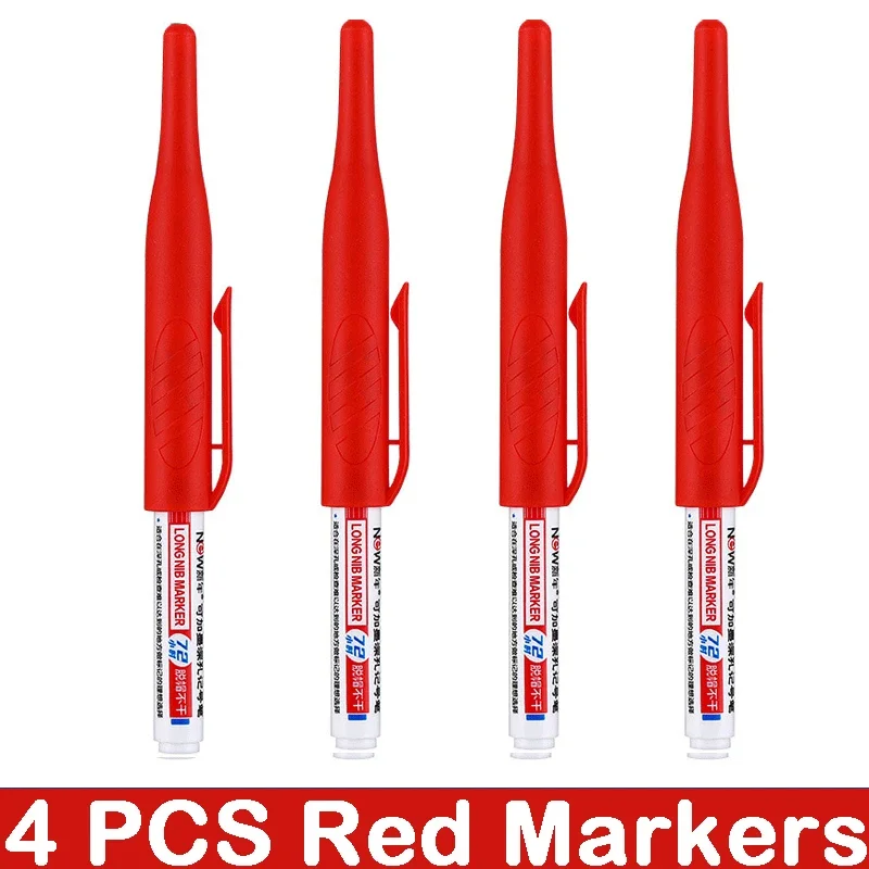 Deep Hole Long Nib Markers for Waterproof Art and Woodworking