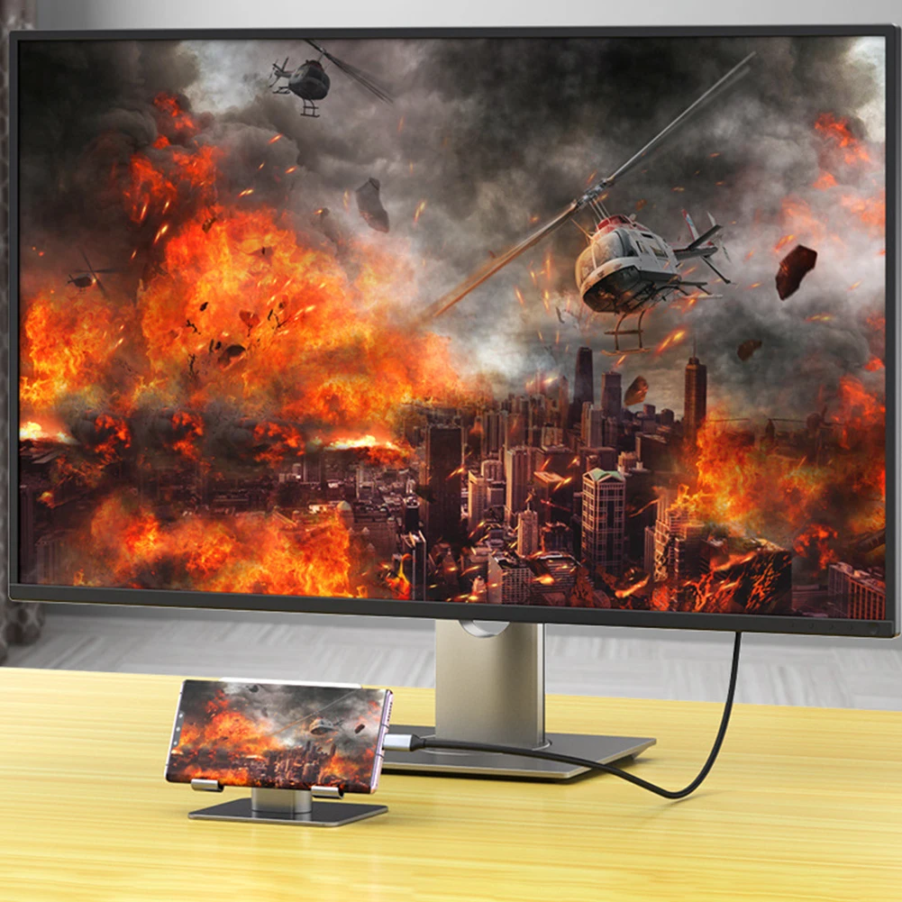 지지대 다이내믹 HDR C타입 to DP1.4 익스텐션 케이블, 맥북 에어, 프로 노트북, 모바일용, 12 비트 컬러 깊이