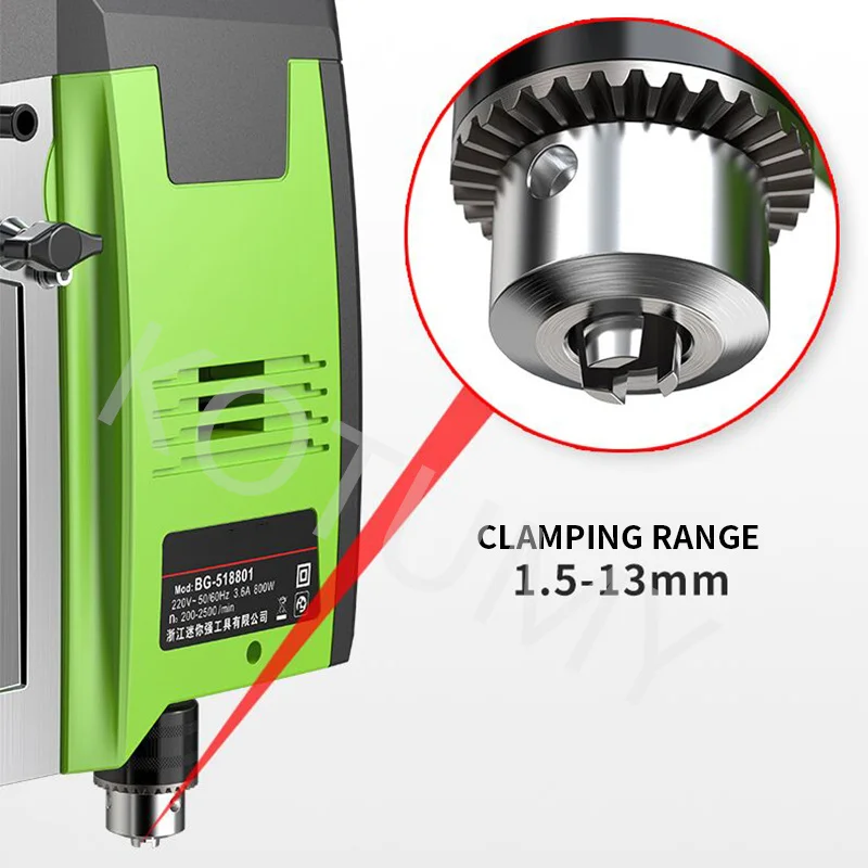 Digital Display Bench Drill High Precision Bench Drill Small Household 220V Industrial Grade Drilling And Milling Machine 3