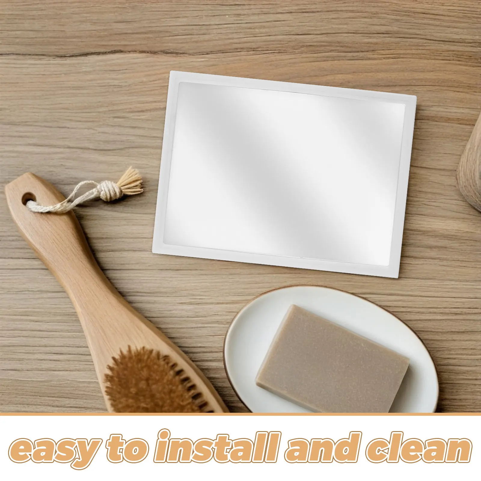 작은 직사각형 로커 거울 슬롯형 안정적인 디자인 컴팩트 리얼 글래스 화장대 기숙사 사무실 캐비닛 드레싱 거울