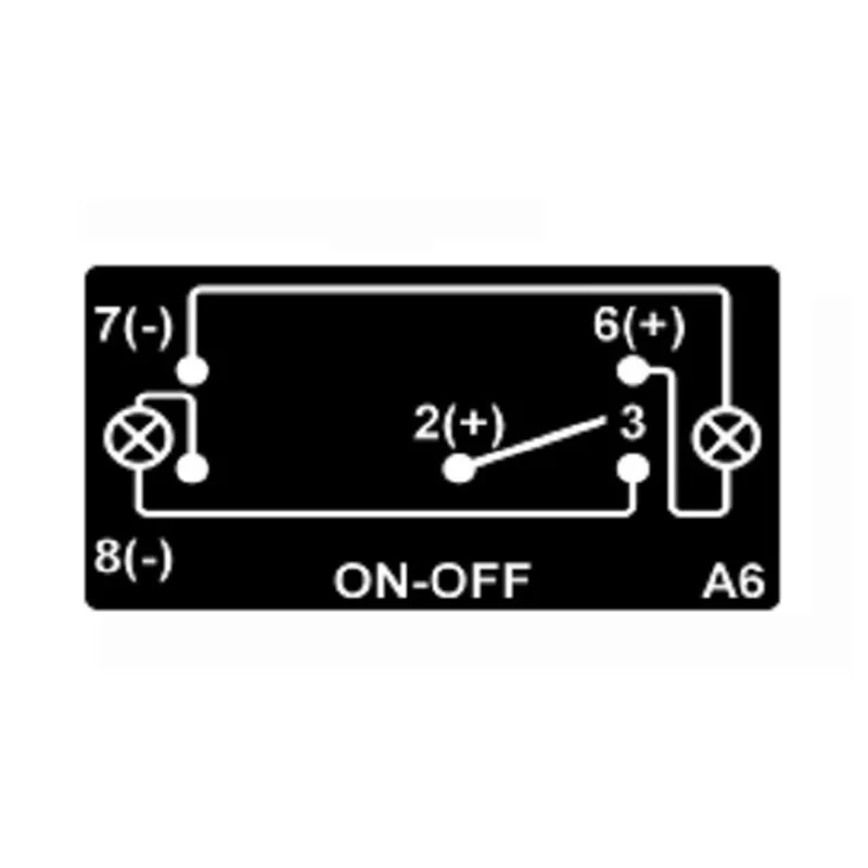 Joinfworld Interruttore A Bilanciere 3 Vie 20A SPDT - 12V/24V, Impermeabile Con LED, Per Auto, Barca, Camper - Auto/Off/Manuale