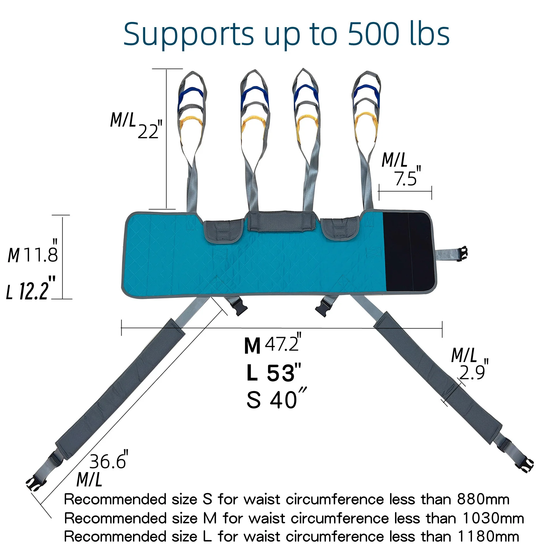Patients Disabilities Walking Sling Rehabilitation Walking Training Displacement Machine Lifting Equipment Adjustable Sling